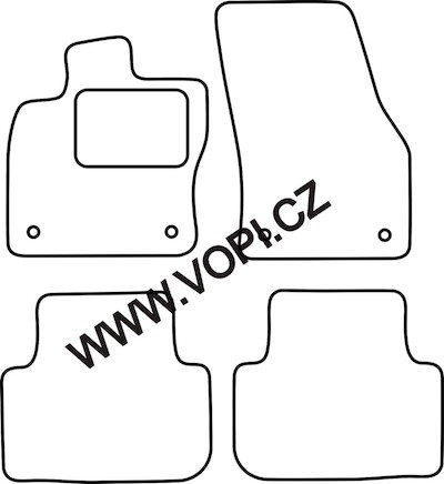 Autokoberce Volkswagen Golf VII Sportsvan 2014 - Carfit (4972)